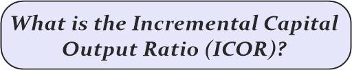 Incremental Capital Output Ratio (ICOR)