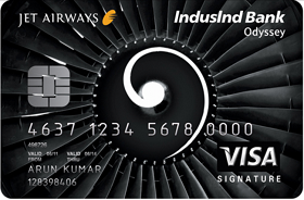 Jet Airways IndusInd Bank Odyssey Credit Card