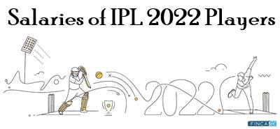 Salaries of IPL 2022 Players