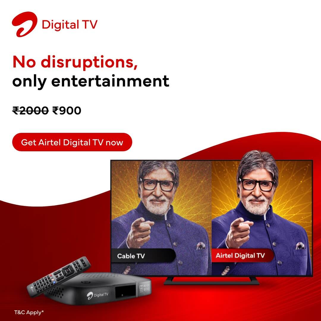 Airtel Digital TV - Know the Features and Discount Offers