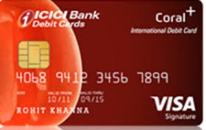 ICICI Coral Paywave Contactless Debit Card