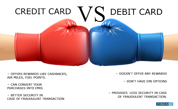 5 Major Difference Between Credit Card and Debit Card