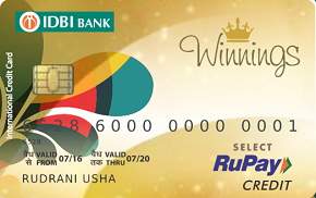 IDBI Bank Winnings Credit Card