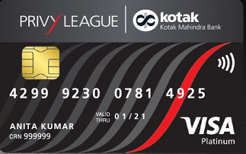 Kotak Privy League Platinum Debit Card