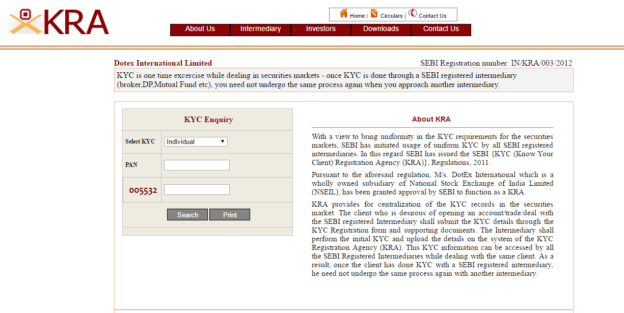 NSE-KRA-KYC-Status-Check